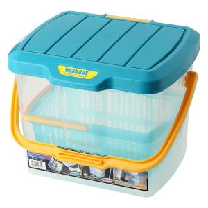 アイリスオーヤマ ウォッシュBOX ブルー/クリア WB-20