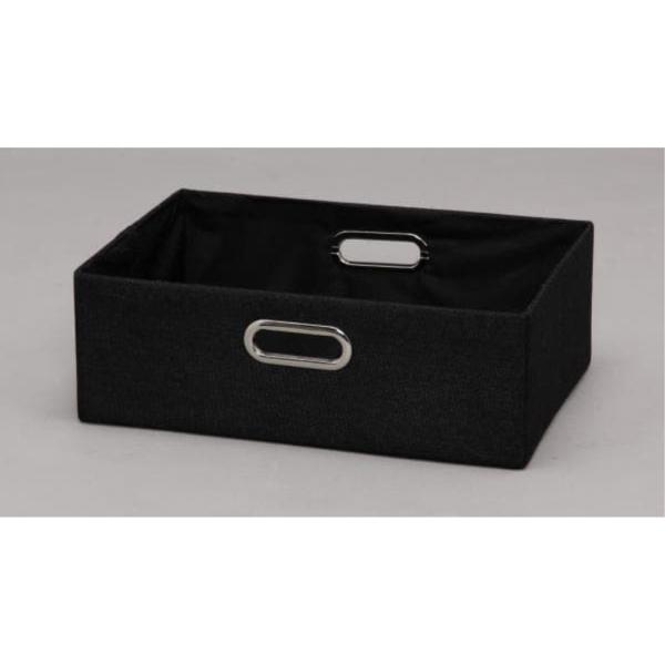 アイリスオーヤマ インナーボックス 浅型 (ブラック) [CBボックス用 縦置き 収納ボックス 小物...