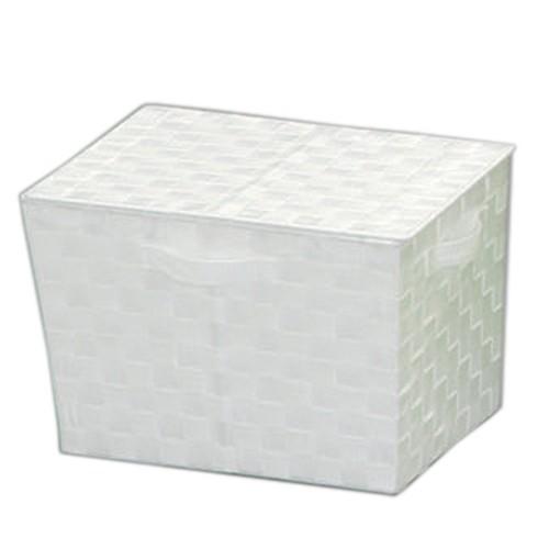 アイリスオーヤマ カラーバスケット フタ付(カラーボックス・インナーケース) CBK-38DT ホワ...