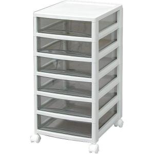 アイリスオーヤマ オフィスチェスト中6段 ライトグレー OCE-600R