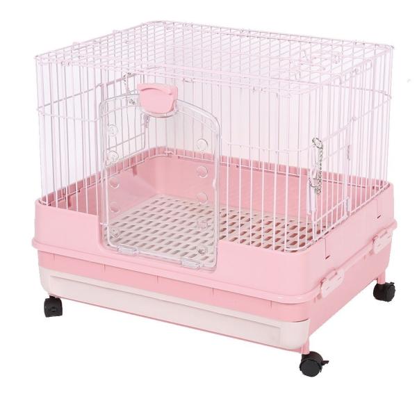 【在庫処分】マルカン うさぎのカンタンおそうじケージ H50P [ラビットケージ ハウス うさぎ用]...