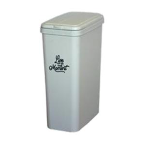 岩崎工業 ポリバケツ スーパーカン (L) 45L ガンメタリック [ごみ箱