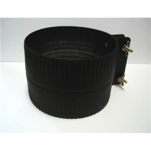 黒耐熱 ステンレス 煙突用 二つ割 φ120mm用 厚み0.8mm ［二つ割バンド