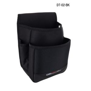 DBLTACT(ダブルタクト) 腰袋 2段(200mm/150mm) ブラック [作業用品