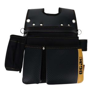 DBLTACT(ダブルタクト) 本革卓越 釘袋 2段 墨ツボケース付 ブラック