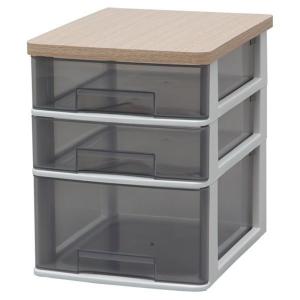 アイリスオーヤマ ワイドテーブルチェスト [収納 引き出し 机 A4 書類