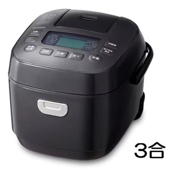 アイリスオーヤマ ジャー炊飯器 3合 ブラック [家電 キッチン 炊飯ジャー ご飯 米] RC-ME...