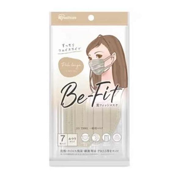 アイリスオーヤマ 美フィットマスク ふつうサイズ 7枚入り [マスク 不織布 風邪 花粉 ウイルス ...