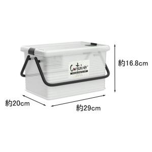 サンコープラスチック コンテナー クリア M(38×24.5×高さ22.2cm) [収納