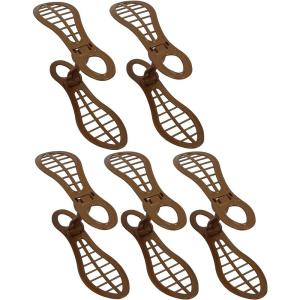 サンコープラスチック シューズキーパー [靴 収納 下駄箱 省スペース] 5個組 ブラウン