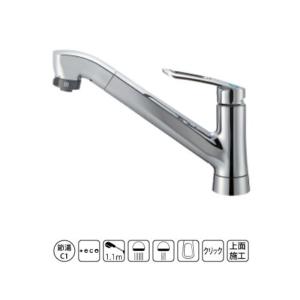 SANEI 三栄水栓 キッチン水栓 K87120JV-13 ワンホール シングルレバー