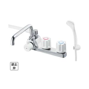 SANEI(水栓金具) SANEI ツーバルブデッキシャワー混合栓 共用 SANEI(水栓金具) SANEI ツーバルブデッキシャワー混合栓 共用