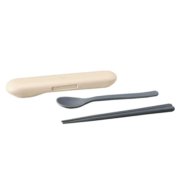 象印マホービン カトラリー(スプーン・ハシ) ベージュ [お弁当 ランチ 箸 すべり止め スープジャ...