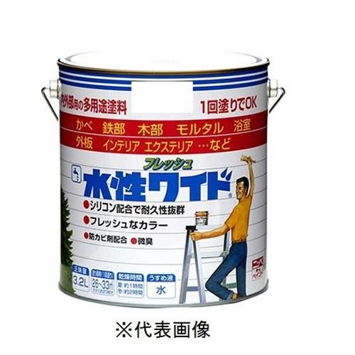 ニッペホームプロダクツ 水性塗料・フレッシュワイド（イエロー） 【3.2L】