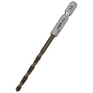 SK11 六角軸Coステンドリル普通[電動工具 切削 穴あけ ステンレス 鉄 充電式インパクトドライバー ドリルドライバー] 3.8mm