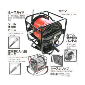 E-Value エアホースリール 回転 30m...の詳細画像2