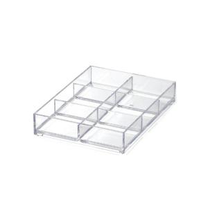 吉川国工業所 システムトレーA6 6分割 クリア LM-T11 爆買