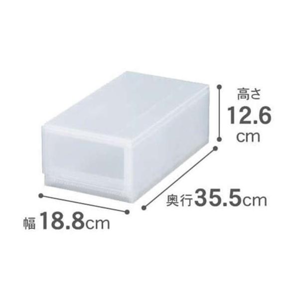 SANKA(サンカ) ナチュラ モジュールケース SS クリア [収納ボックス 引き出しタイプ 衣類...