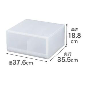 SANKA(サンカ) ナチュラ モジュールケース MW クリア [収納ボックス 引き出しタイプ 衣類ケース シンプル 整理] D2SC-MWCL 爆買