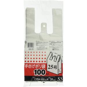 ケミカルジャパン 手さげポリ袋 SS 半透明  100枚入