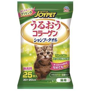 アース・ペット うるおうコラーゲン シャンプータオル【猫用】 25枚｜yamakishi