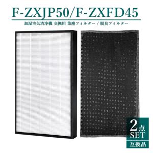 F-ZXJP50 F-ZXFD45 パナソニック 集塵フィルター f-zxjp50 脱臭フィルター f-zxfd45 加湿空気清浄機  集塵・脱臭フィルターセット【互換品/2点SET】｜yamakitashop