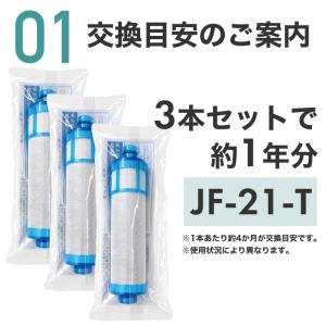 JF-21-T 浄水カートリッジ 3本セット ...の詳細画像2