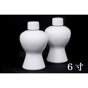 国産 神棚 神社■2本組 瓶子■一対 ６寸 高さ18.5ｃｍ