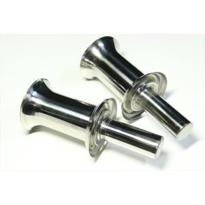 国産 墓参用品■仏具■ツバ付■ステンレス墓石用花立