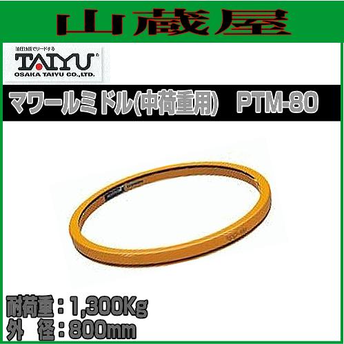 大阪タイユー 回転台 マワールミドル(中荷重用) PTM-80 外径800mm 耐荷重1300Kg