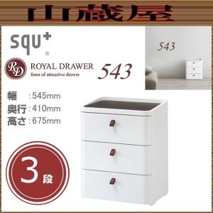 ロイヤルドロアー 545 アースホワイト 5段 [RD-545WH/DBR squ+] (幅