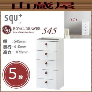 ロイヤルドロアー 725 アースホワイト 5段 [RD-725WH/DBR squ+] (幅