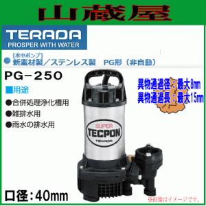 寺田ポンプ 汚物混入用水中ポンプPX-250/非自動50Hz用/送料無料 : 山