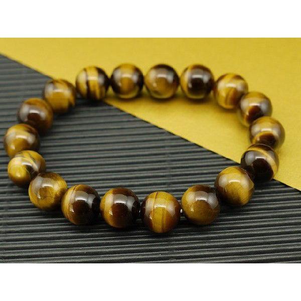 パワーストーン ブレスレット タイガーアイ 10mm玉 天然石 メンズ レディース