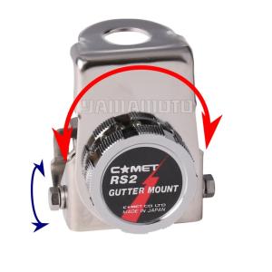 ステンレスパイプ製 アンテナ基台 トラックハイルーフ用 90度 （代引き