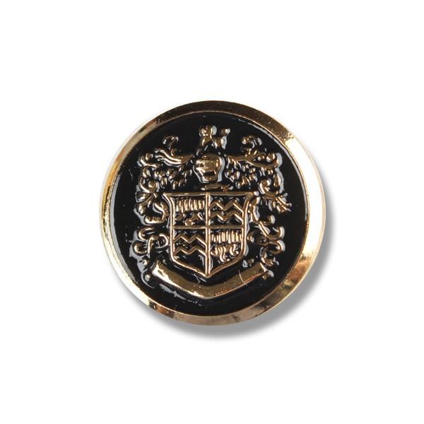 メタルボタン 1個から対応 スーツ・ジャケット向け 真鍮素材の高級品 ブレザーボタン ゴールド 15...