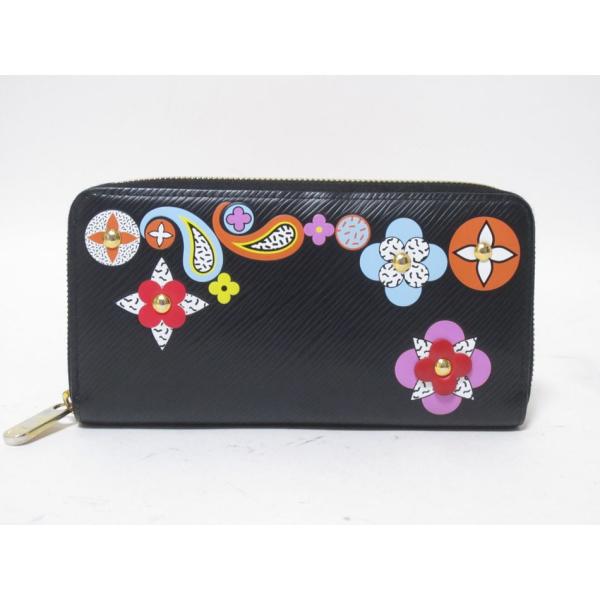 送料無料 LOUIS VUITTON ルイヴィトン エピ フラワー ジッピーウォレット ファスナー ...