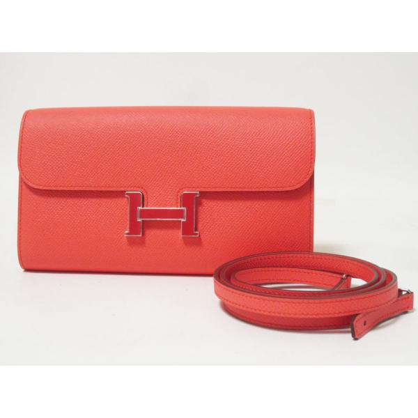 送料無料 HERMES エルメス コンスタンストゥーゴー ロングウォレット 長財布 ショルダーポーチ...