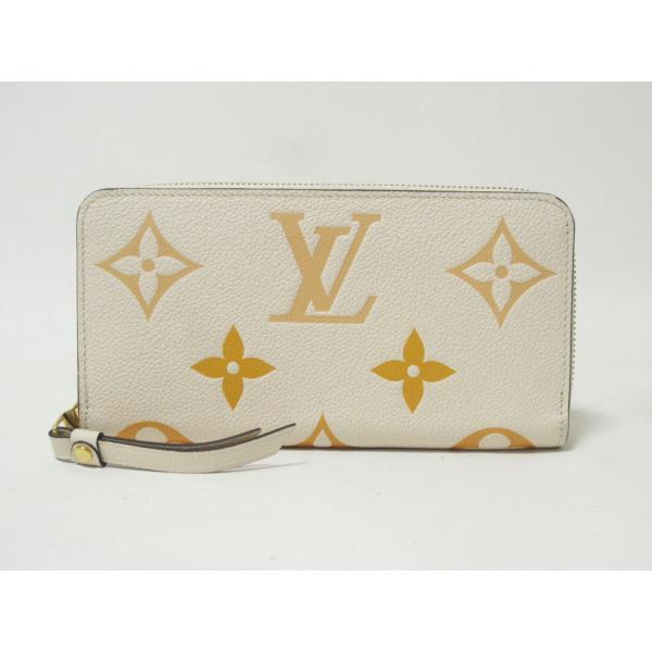 LOUIS VUITTON ルイヴィトン バイカラー モノグラム アンプラント レザー ジッピーウォ...