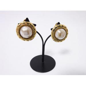 CHANEL シャネル　ピアス　ゴールド　ピンク　クリスタル　ヴィンテージ CHANEL（シャネル） 送料無料 ピアス メタル ストラス ゴールド ピンク