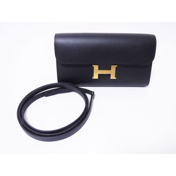 HERMES エルメス コンスタンストゥーゴー ロングウォレット 長財布 ショルダーポーチ　エプソン...