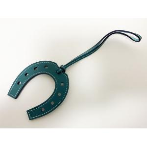 HERMES（エルメス） 送料無料 チャーム パドック ブルーパオン レザー