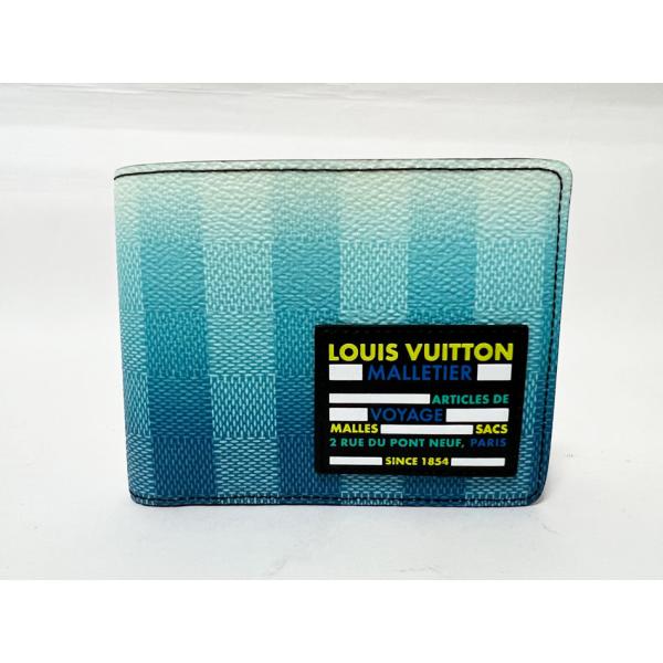 LOUIS VUITTON ルイウ゛ィトン ダミエ ストライプ ポルトフォイユ・ミュルティプル ２つ...