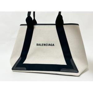 BALENCIAGA♡ショルダーバッグ♡ネイビー×ホワイト BALENCIAGA（バレンシアガ） バッグ ショルダー トート ネイビーカバス