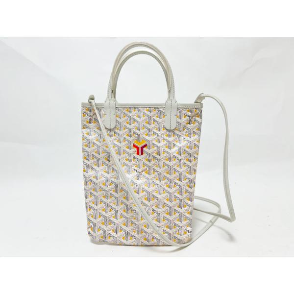 GOYARD ゴヤール ポワティエ クレールヴォア ミニ トートバッグ ショルダーバッグ イエロー ...