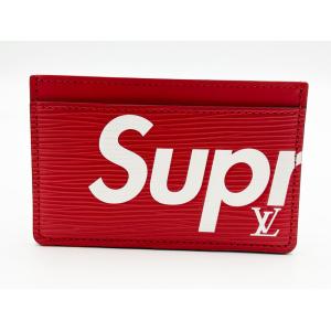 ルイヴィトン Supreme シュプリーム エピ レッド ポルト・カルト・サーンプル カードケース パスケース レア M67712 未使用品