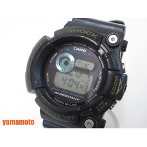 送料無料 CASIO カシオ FROGMAN フロッグマン トリプルクラウン メンズウォッチ 腕時計 ソーラー ブラック ネイビー GW-200TC 中古｜yamamoto7887