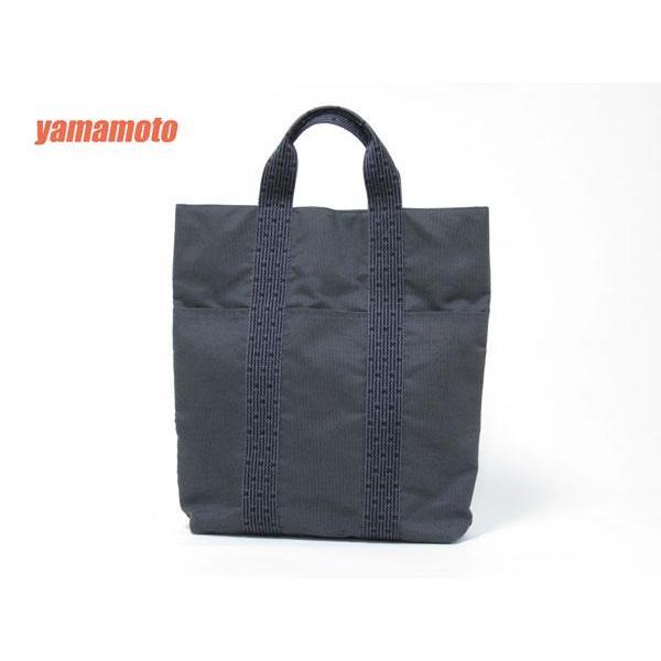 送料無料 HERMES エルメス エールライン 縦型 トートバッグ カバ グレー 美品