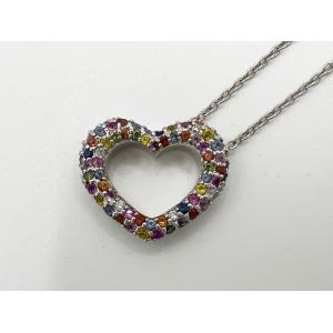 Ponte Vecchio（ポンテヴェキオ） PV ネックレス ハート ダイヤ 0.6ct