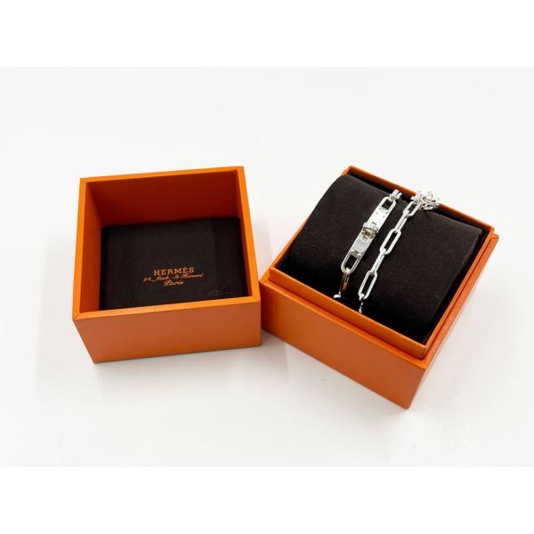 HERMES エルメス ブレスレット ケリー シェーヌ ドゥブルトゥール ダブルチェーン AG925...